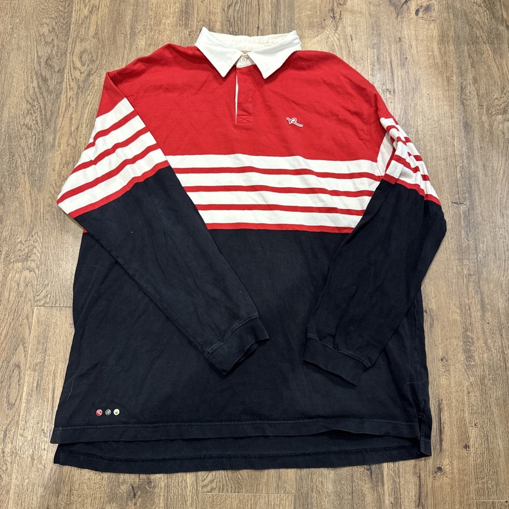 Rocawear Polo Shirt Mens 2XL Red Y2K Hip Hop Streetwear Vintage 2000s RCWR